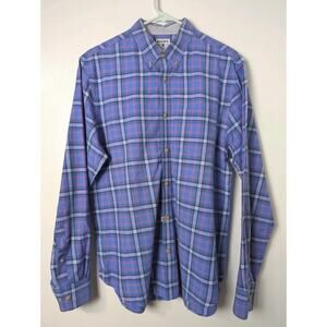 Bonobos Button Up Shirt Size M Long Sleeve Plaid 100% Cotton